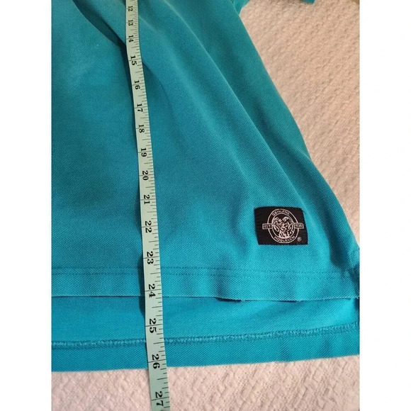 Vintage 90's Woolrich Bright Blue Polo Shirt Sz L / XL - Picture 7 of 7